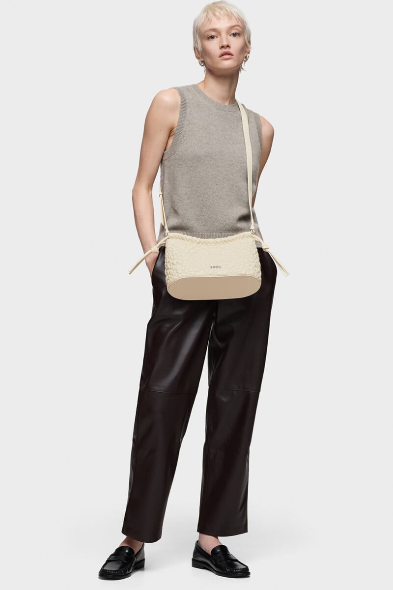 Pedro Del Hierro Bandolera Mediana Beige TOUS Puffy Bear