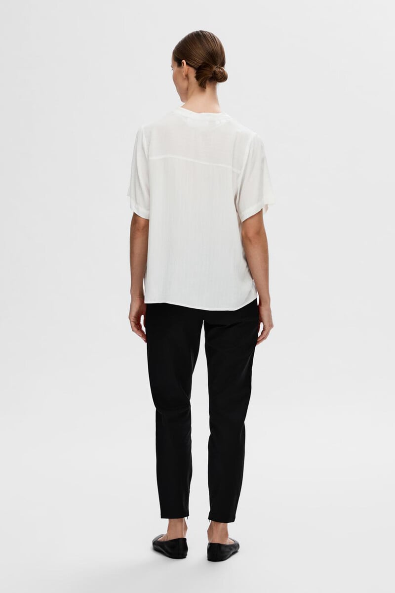 Pedro Del Hierro Blusa De Manga Corta Confeccionada Con Viscosa Ecovero