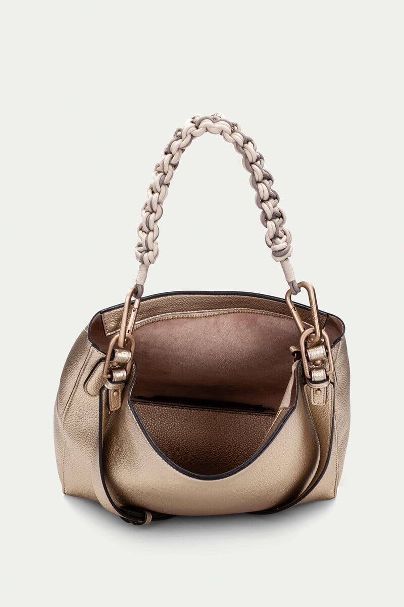 Pedro Del Hierro Bolso De Hombro Asa Trenzada Artesanal