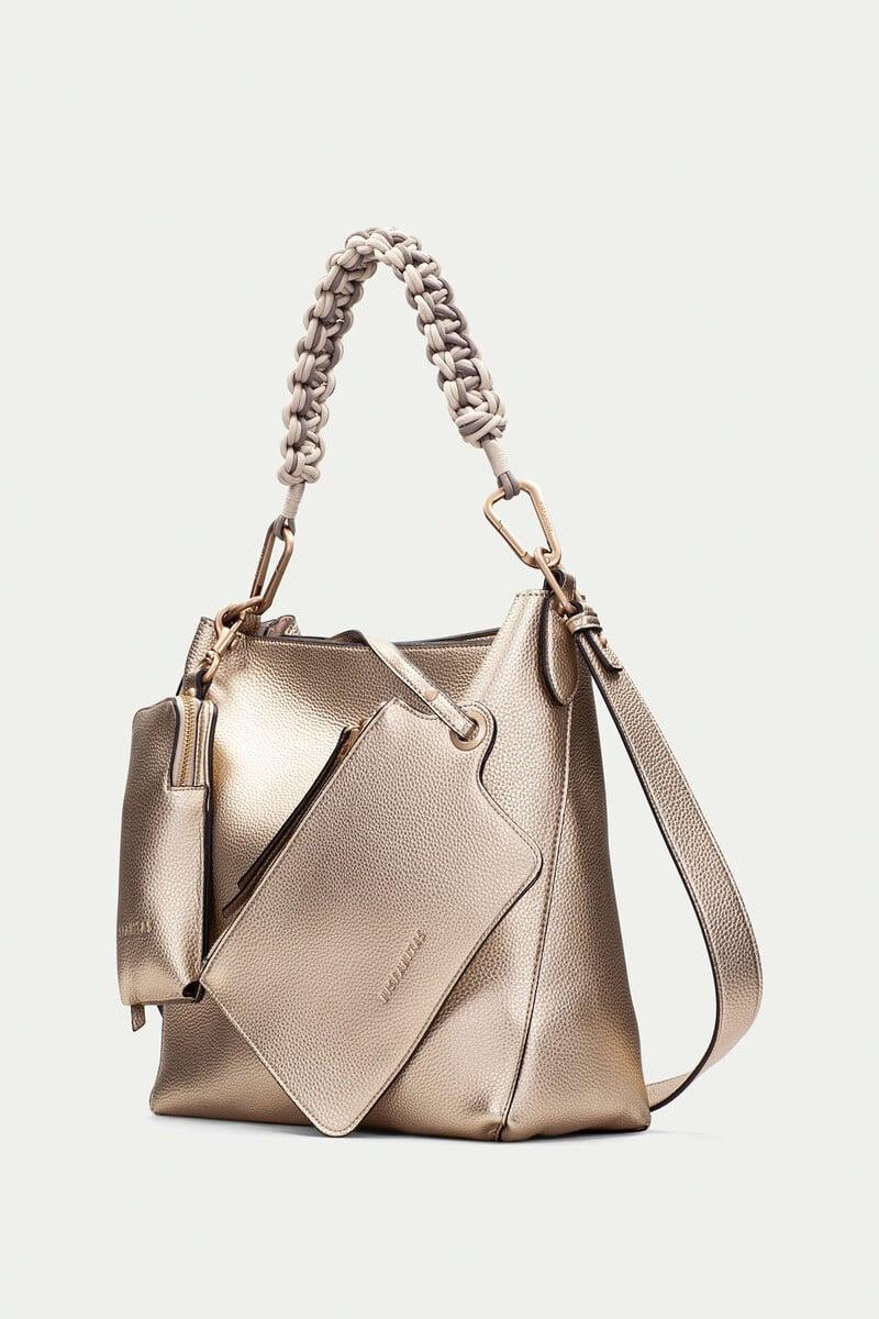 Pedro Del Hierro Bolso De Hombro Asa Trenzada Artesanal