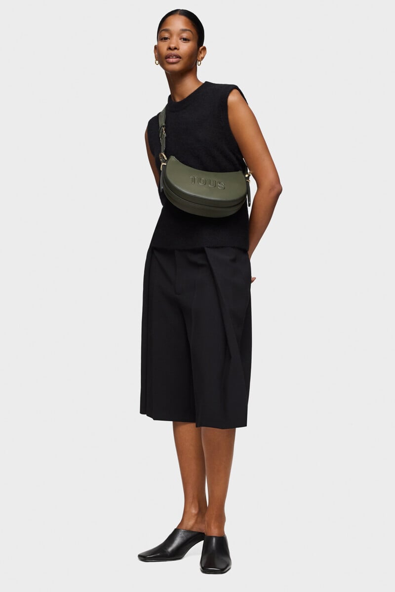 Pedro Del Hierro Bolso De Hombro Bandolera Mediano Caqui TOUS Brenda