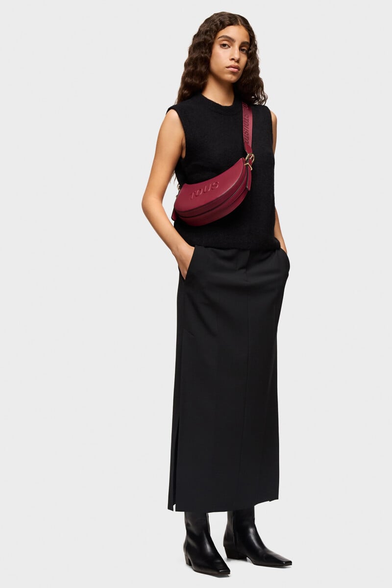 Pedro Del Hierro Bolso De Hombro Bandolera Mediano Granate TOUS Brenda