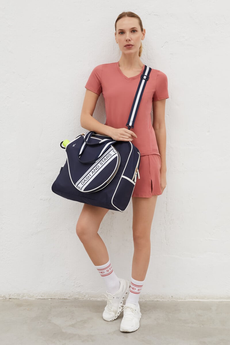 Pedro Del Hierro Bolso Pádel Efecto Piel Azul Marino