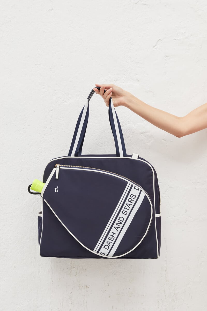 pedro del hierro Bolso pádel efecto piel azul marino