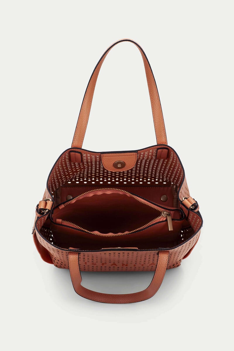 Pedro Del Hierro Bolso Shopper Doble Asa Y Troquelado