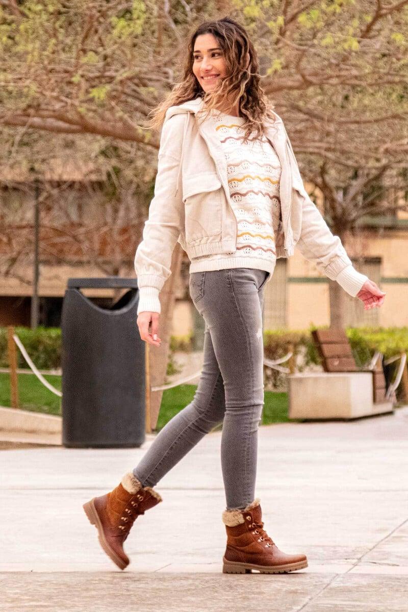 Pedro Del Hierro Botas De Piel Con Forro Interior De Pelo Caliente