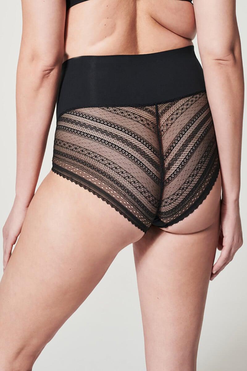 Pedro Del Hierro Braga Invisible De Talle Alto Con Encaje Geometrico