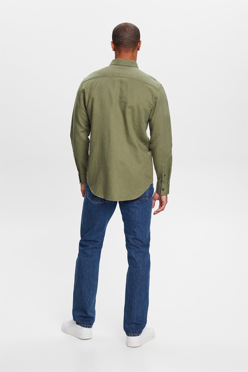 Pedro Del Hierro Camisa Básica Regular Fit Con Lino