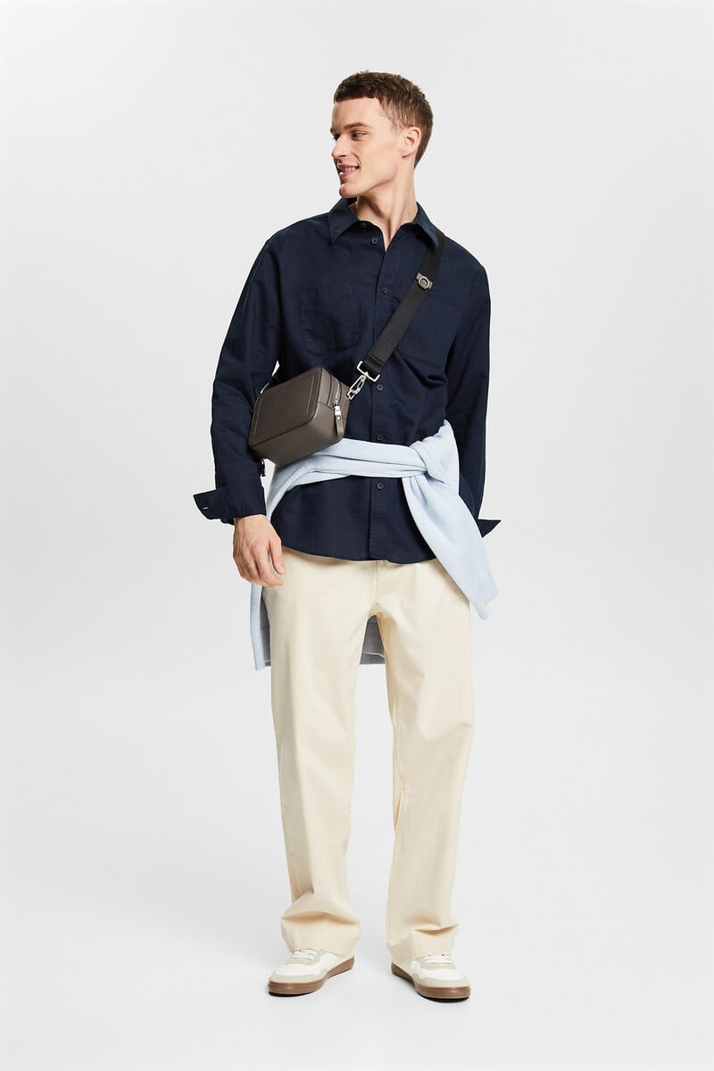 Pedro Del Hierro Camisa Básica Regular Fit Con Lino