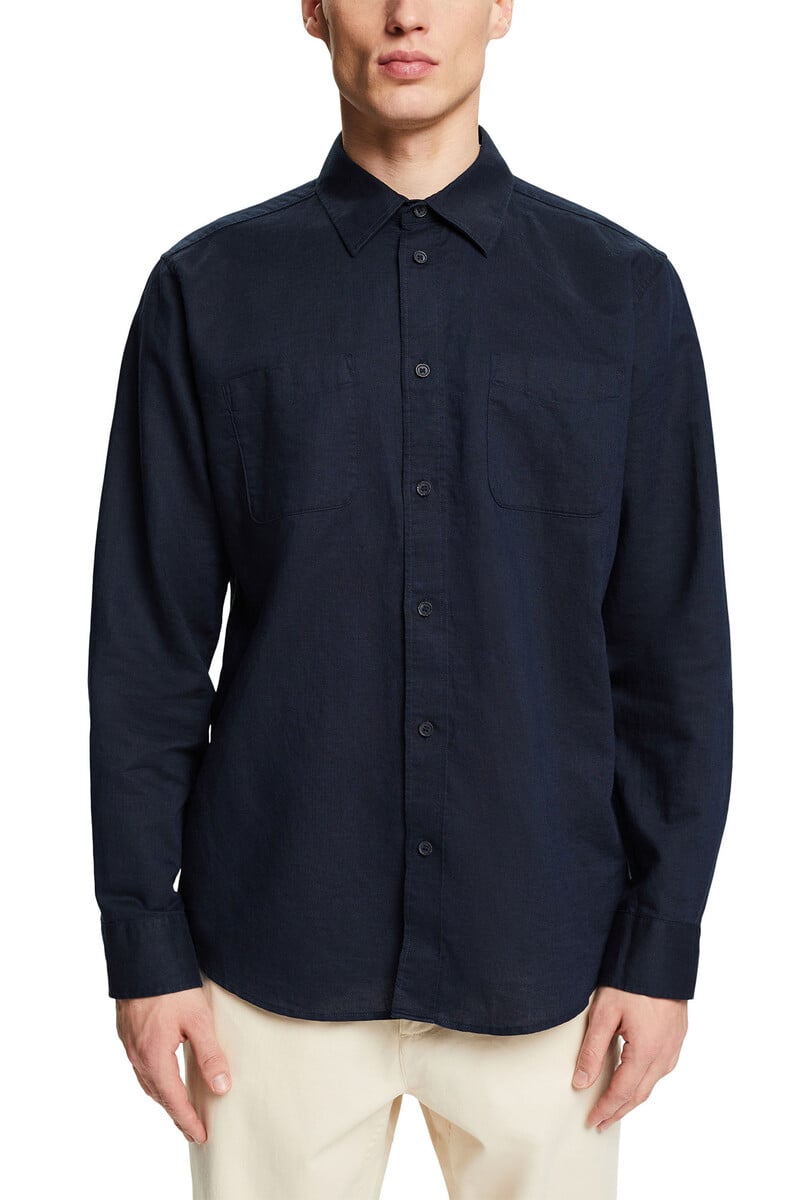 Pedro Del Hierro Camisa Básica Regular Fit Con Lino