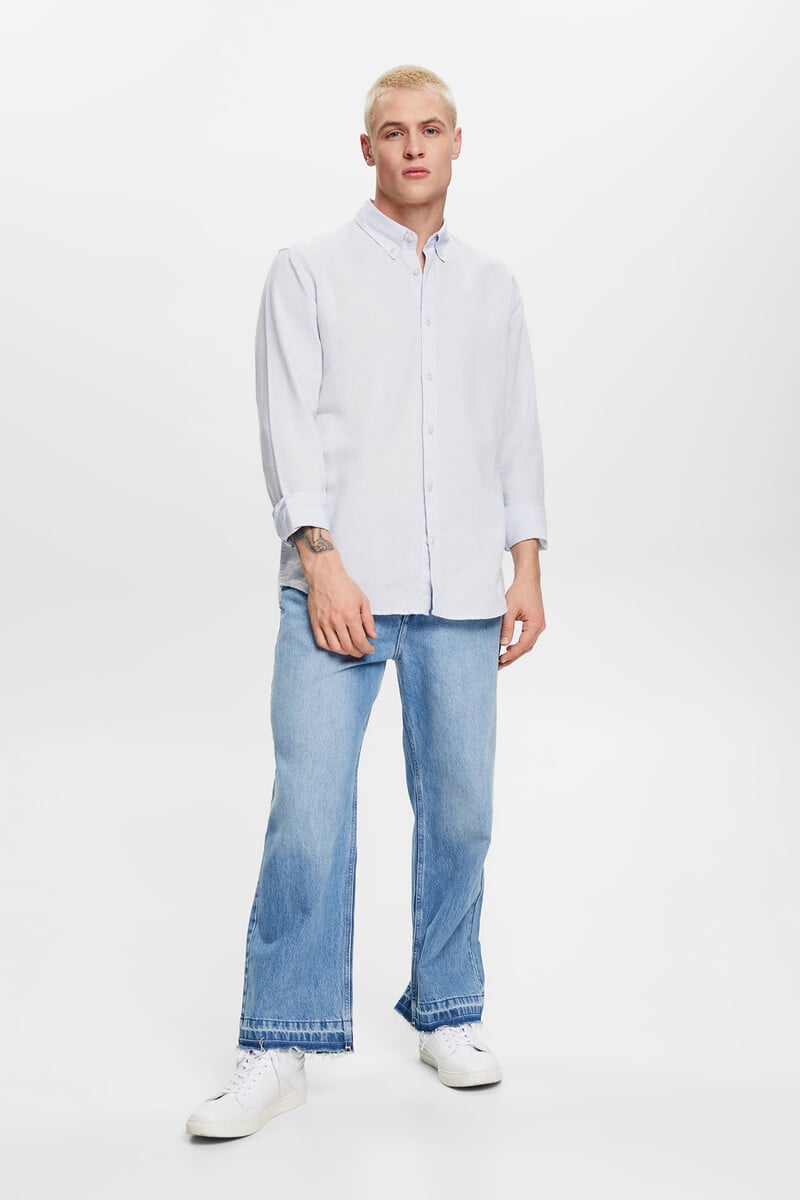 Pedro Del Hierro Camisa Básica Regular Fit Con Lino