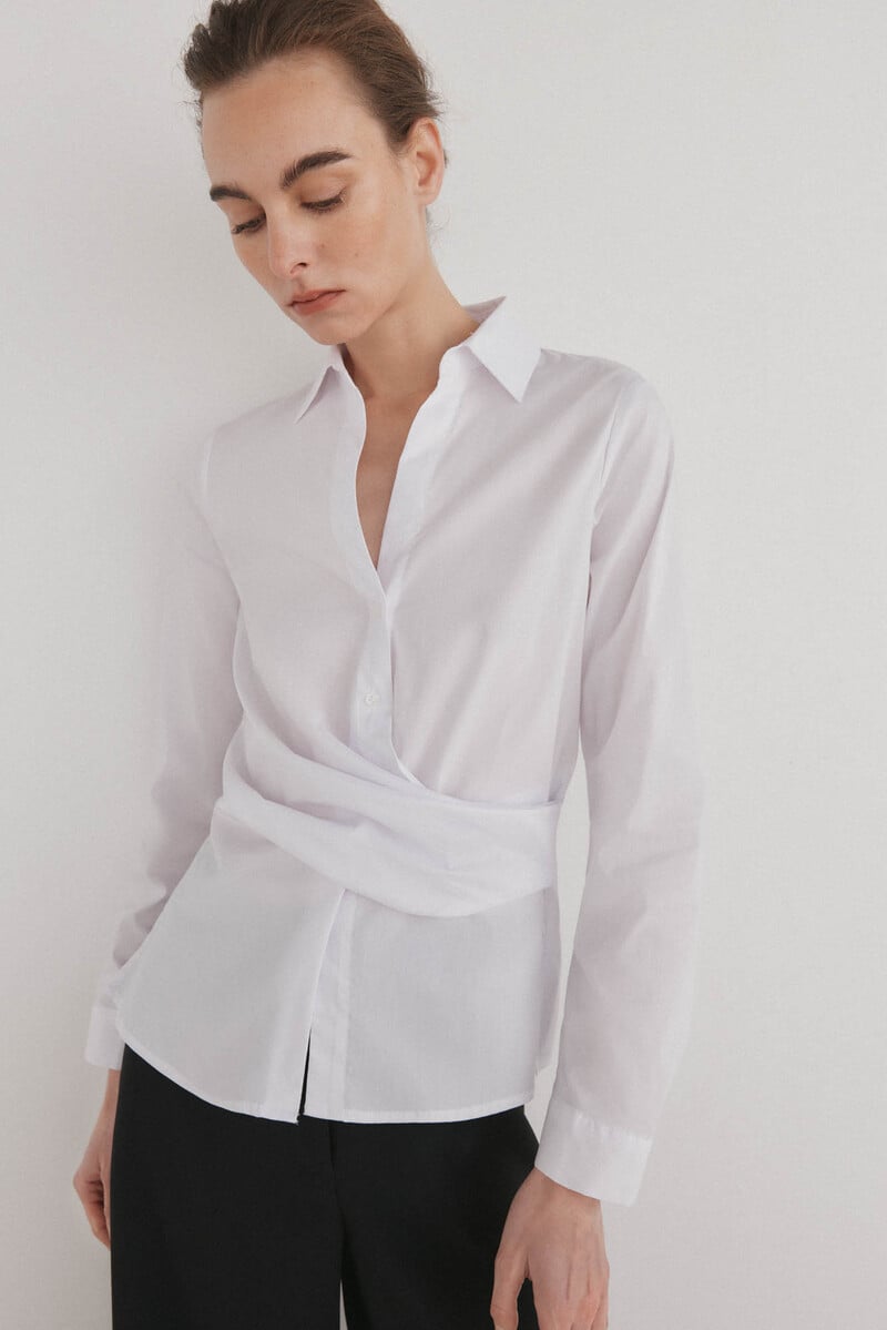 Pedro Del Hierro Camisa De Cuello Solapa Con Escote Pico