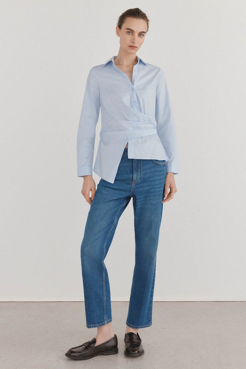 Pedro Del Hierro Camisa De Cuello Solapa Con Escote Pico