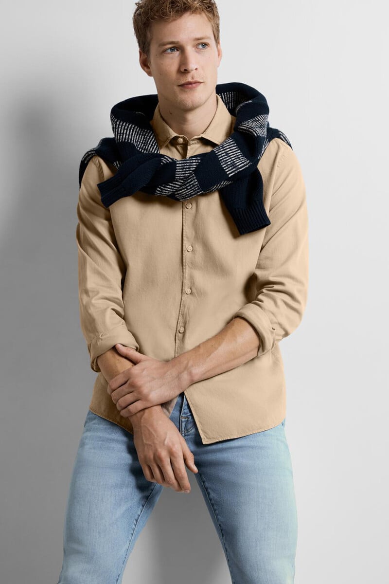 Pedro Del Hierro Camisa De Manga Larga Confeccionada Con Algodón Orgánico