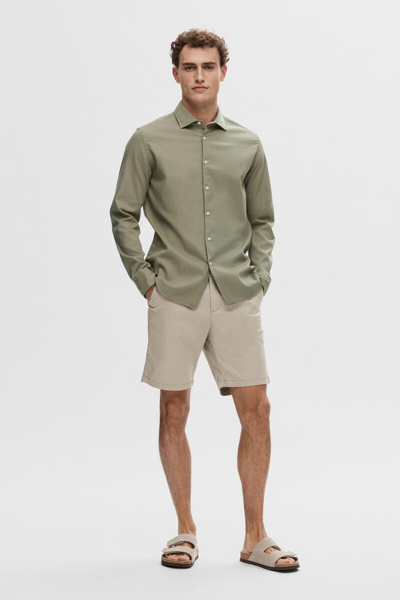 pedro del hierro Camisa de manga larga confeccionada con algodón orgánico