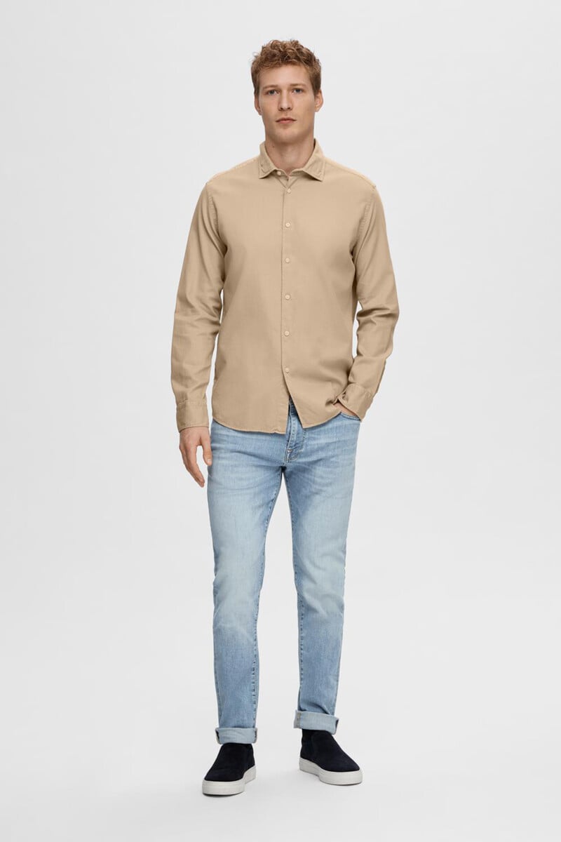 pedro del hierro Camisa de manga larga confeccionada con algodón orgánico