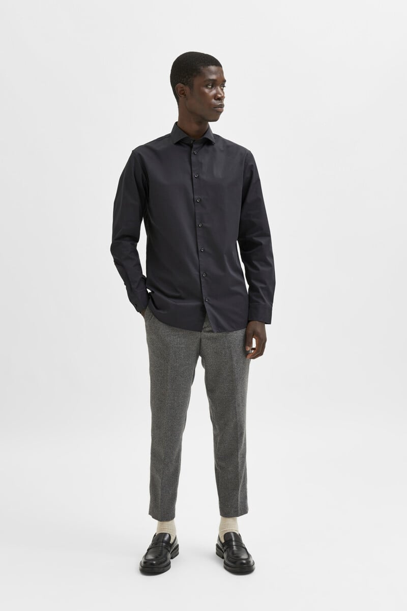 Pedro Del Hierro Camisa De Manga Larga De Vestir 100% Algodón