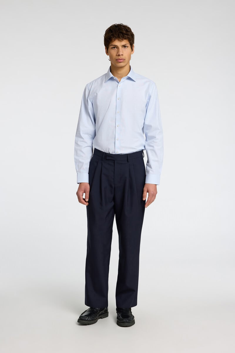 Pedro Del Hierro Camisa De Manga Larga De Vestir 100% Algodón