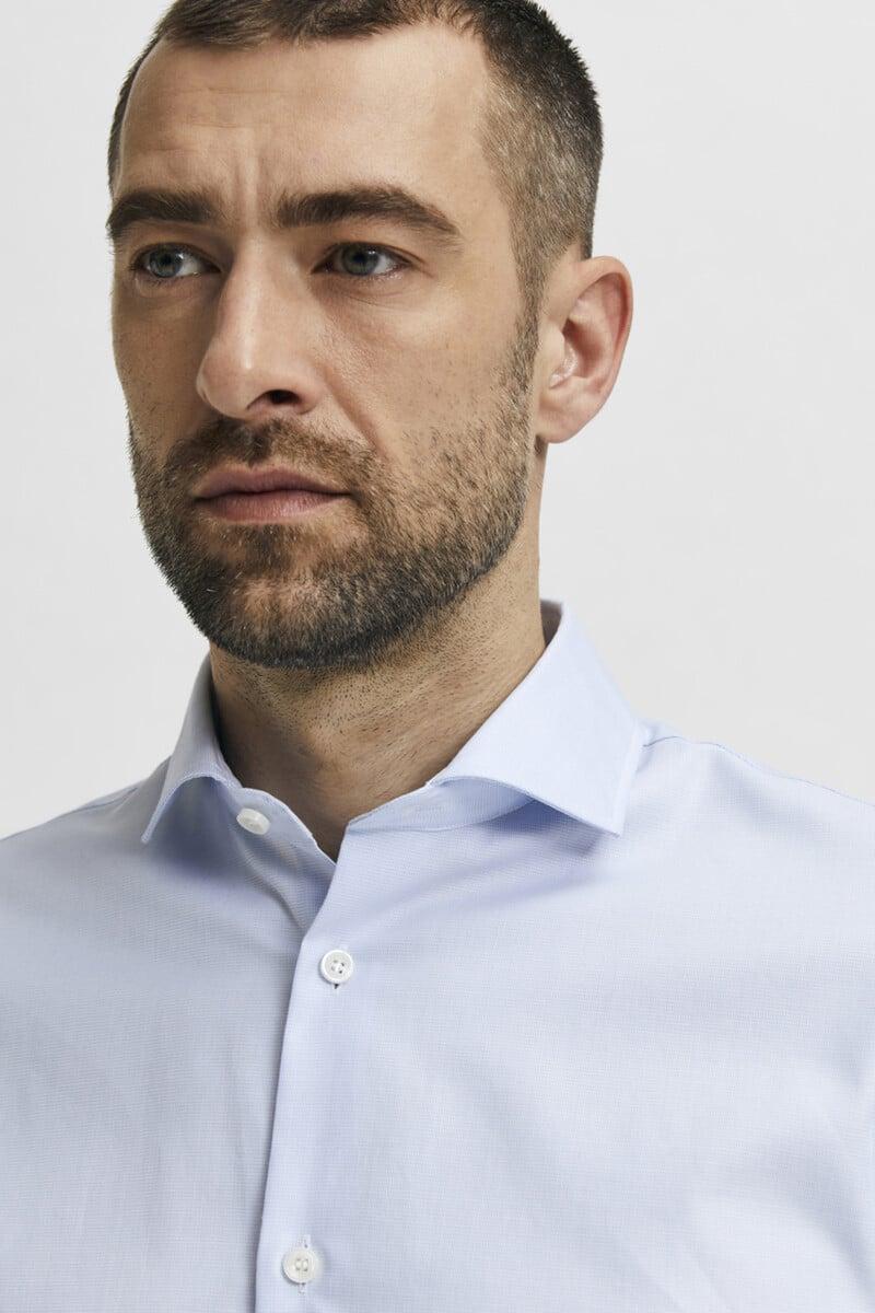 Pedro Del Hierro Camisa De Manga Larga De Vestir 100% Algodón