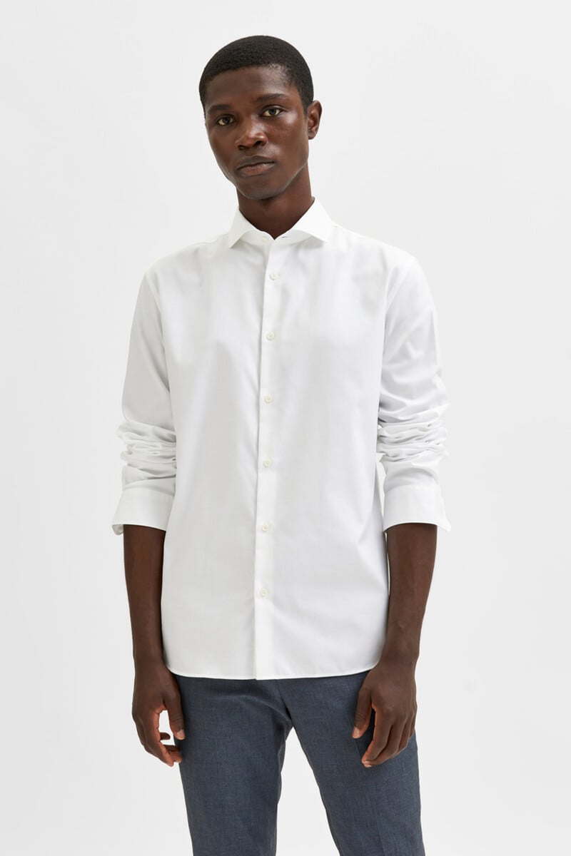 Pedro Del Hierro Camisa De Manga Larga De Vestir 100% Algodón