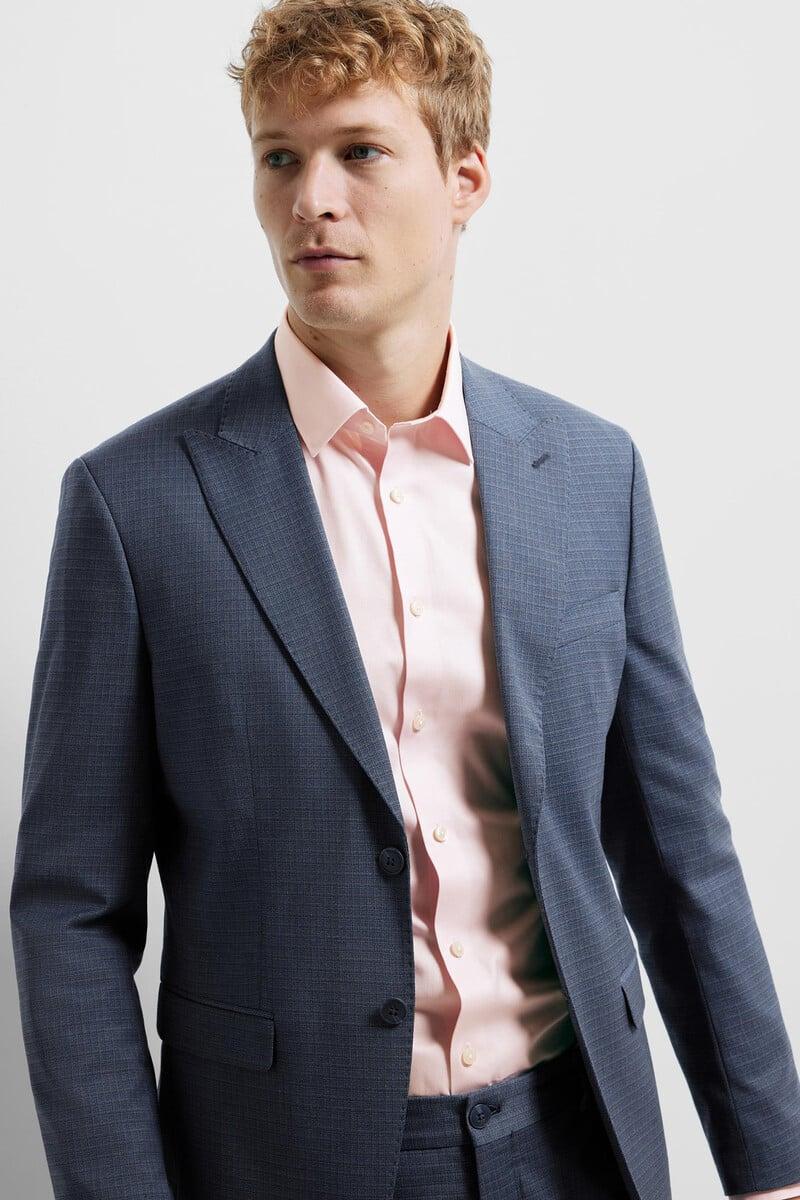 Pedro Del Hierro Camisa De Manga Larga De Vestir 100% Algodón