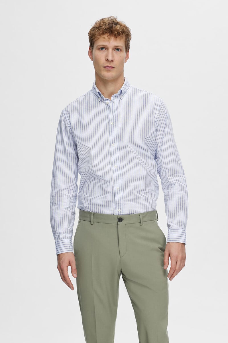 Pedro Del Hierro Camisa De Manga Larga Slim Fit Confeccionada Con Algodón Reciclado