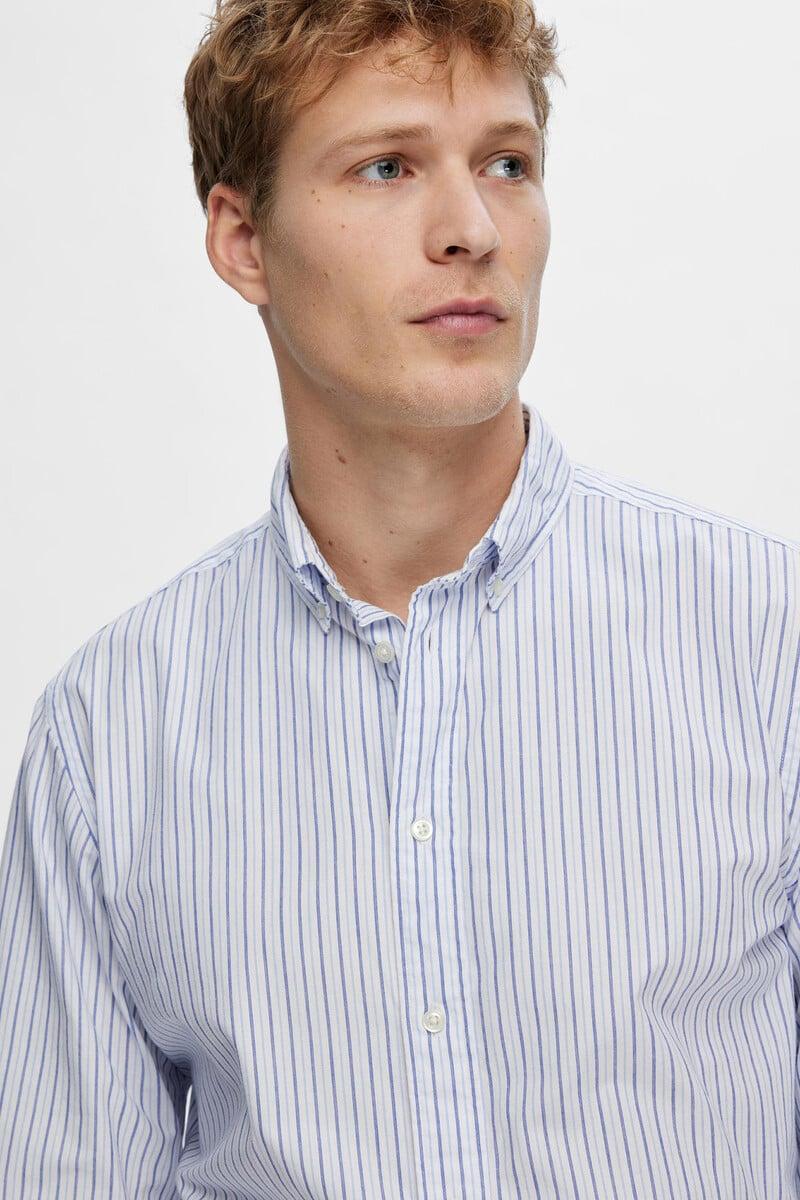 Pedro Del Hierro Camisa De Manga Larga Slim Fit Confeccionada Con Algodón Reciclado