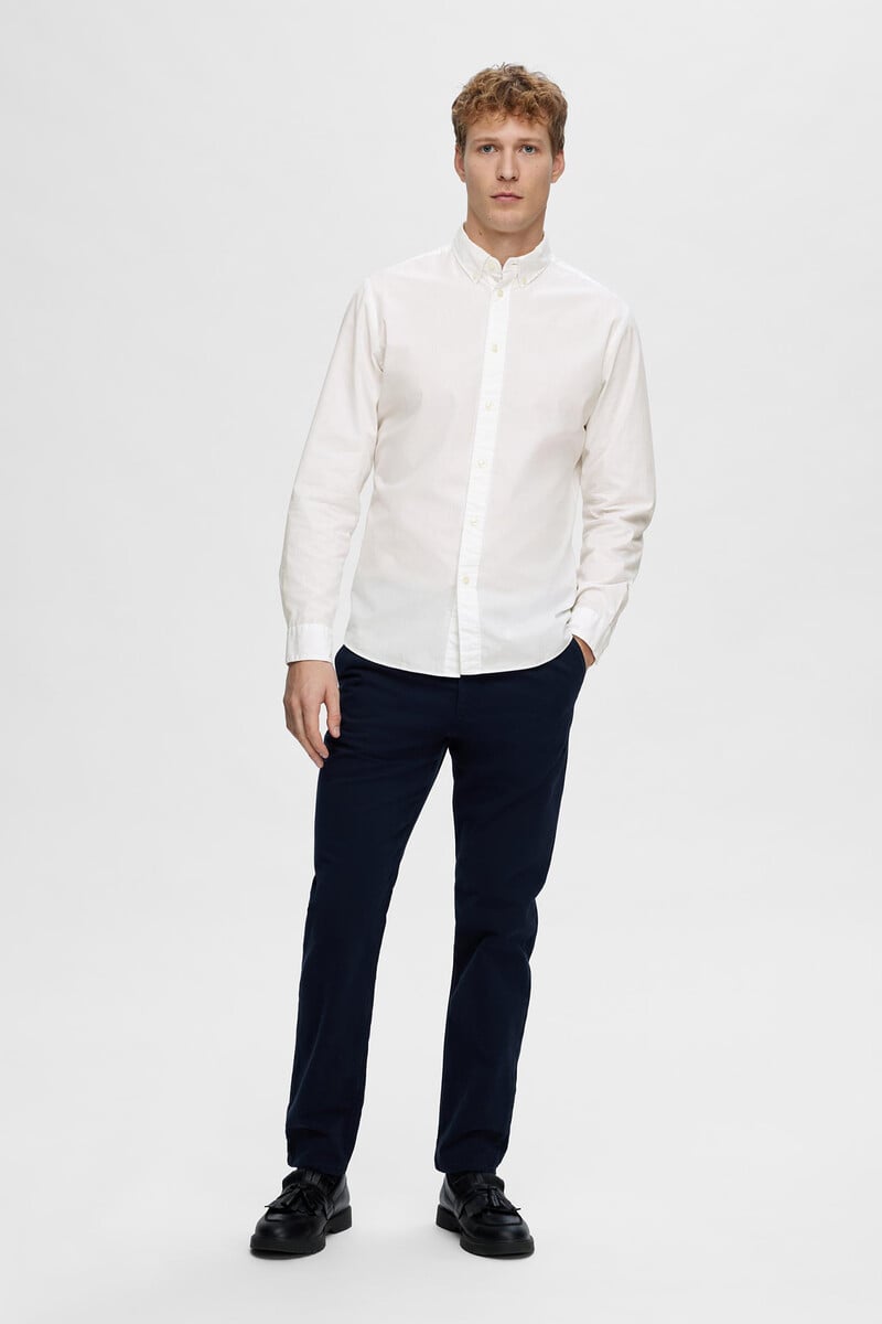 pedro del hierro Camisa de manga larga Slim Fit confeccionada con algodón reciclado