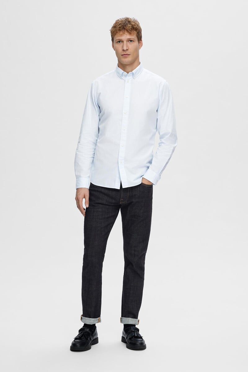 Pedro Del Hierro Camisa De Manga Larga Slim Fit Confeccionada Con Algodón Reciclado
