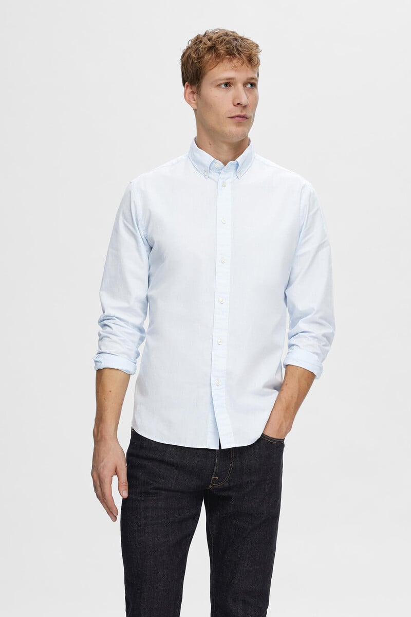 pedro del hierro Camisa de manga larga Slim Fit confeccionada con algodón reciclado