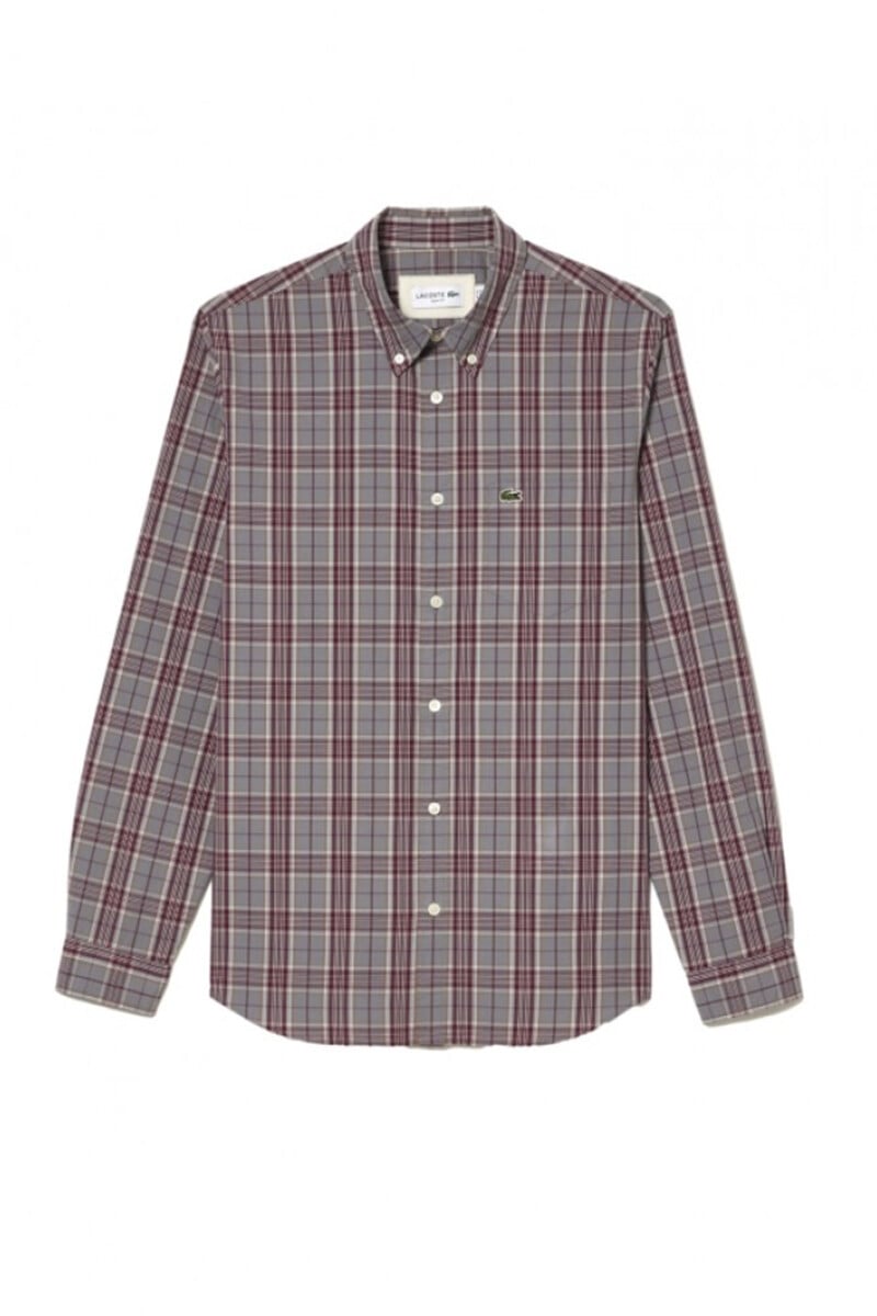 Pedro Del Hierro Camisa Elástica Con Estampado De Cuadros Para Hombre