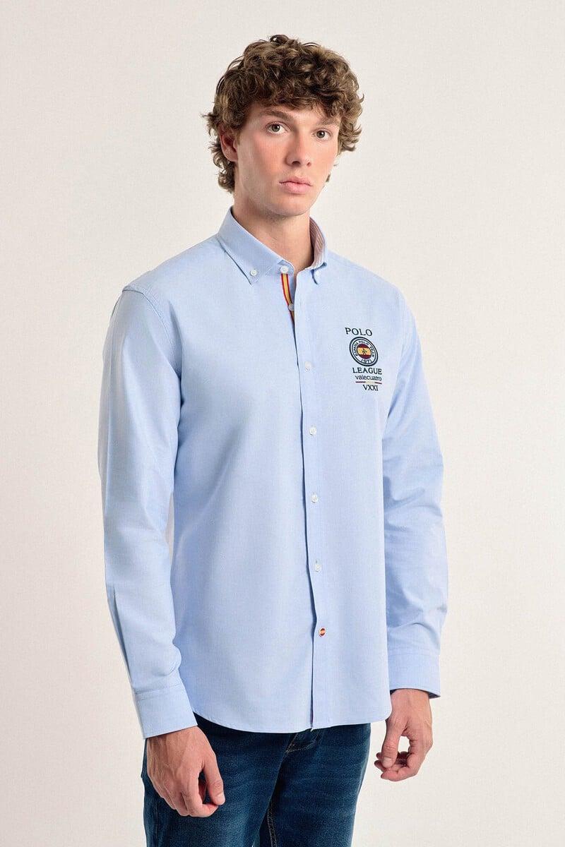 pedro del hierro Camisa hombre Valecuatro celeste España