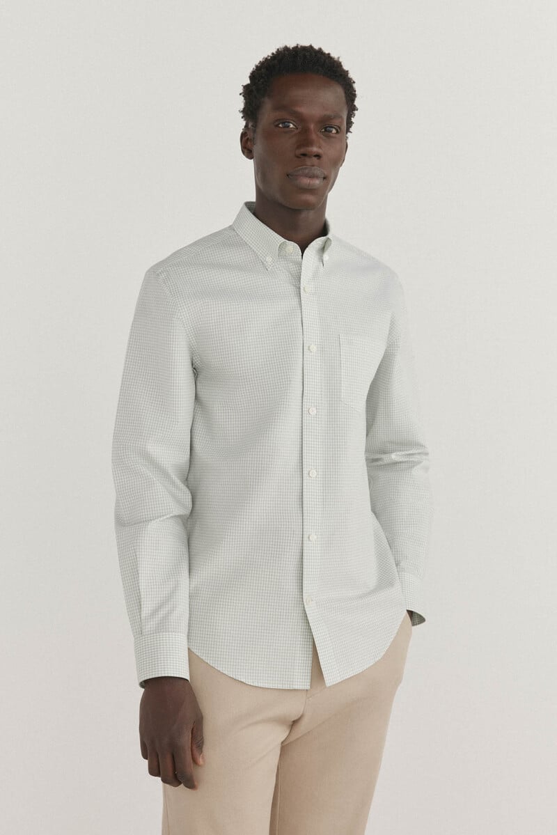 pedro del hierro Camisa non iron + antimanchas cuadro vichy