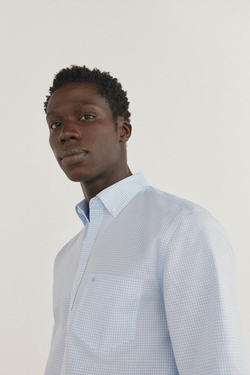 pedro del hierro Camisa non iron + antimanchas cuadro vichy