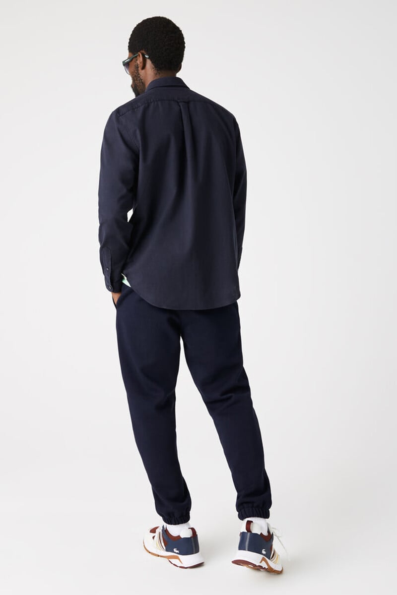 Pedro Del Hierro Camisa Oscura Con Cuello Abotonado