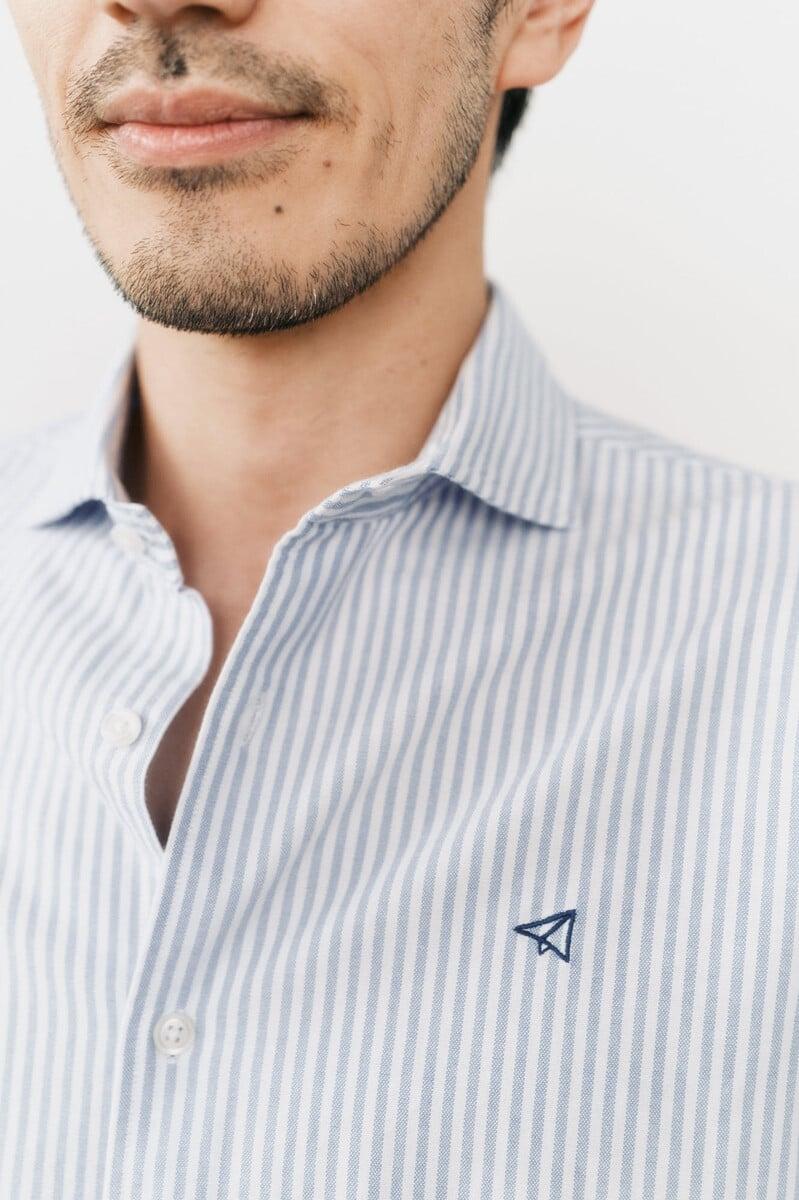 Pedro Del Hierro Camisa Oxford Raya Candela Manga Larga