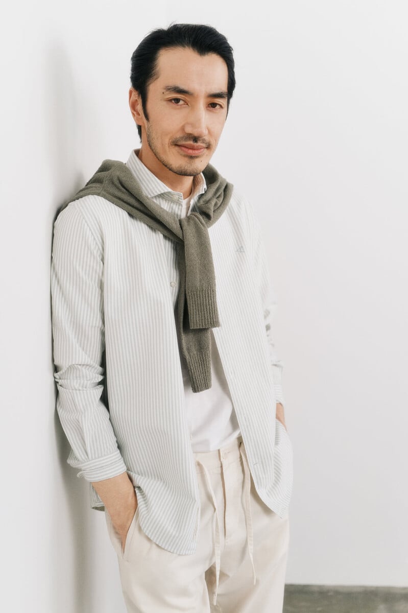 Pedro Del Hierro Camisa Oxford Raya Candela Manga Larga