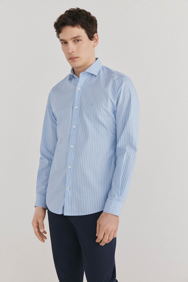 Pedro Del Hierro Camisa Rayas Fácil Plancha + Anti Olor Slim Fit