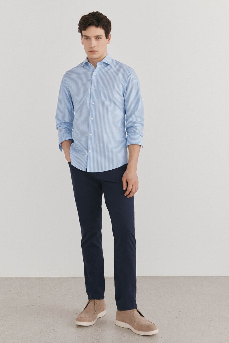 Pedro Del Hierro Camisa Rayas Fácil Plancha + Anti Olor Slim Fit