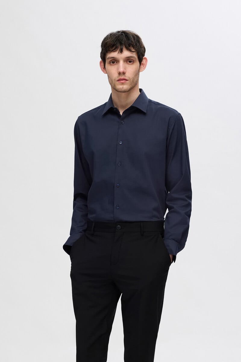 pedro del hierro Camisa Slim Fit de vestir confeccionada con algodón orgánico