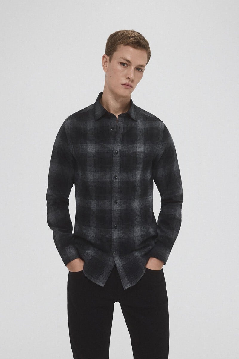 Pedro Del Hierro Camisa Twill Cuadros Cashmere Touch