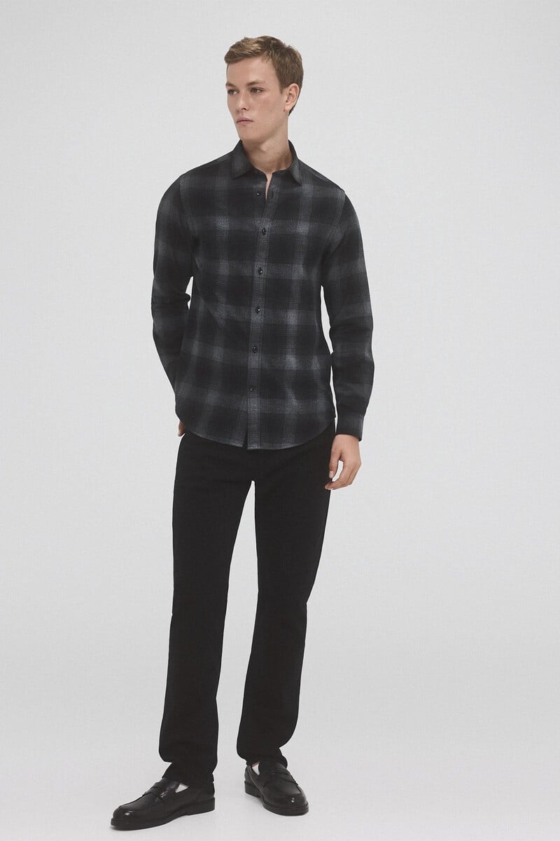 Pedro Del Hierro Camisa Twill Cuadros Cashmere Touch