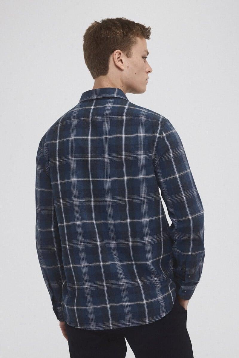 Pedro Del Hierro Camisa Twill Cuadros Cashmere Touch