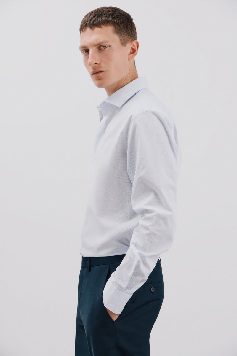 Pedro Del Hierro Camisa Vestir Cuadros Slim Fit Fácil Plancha
