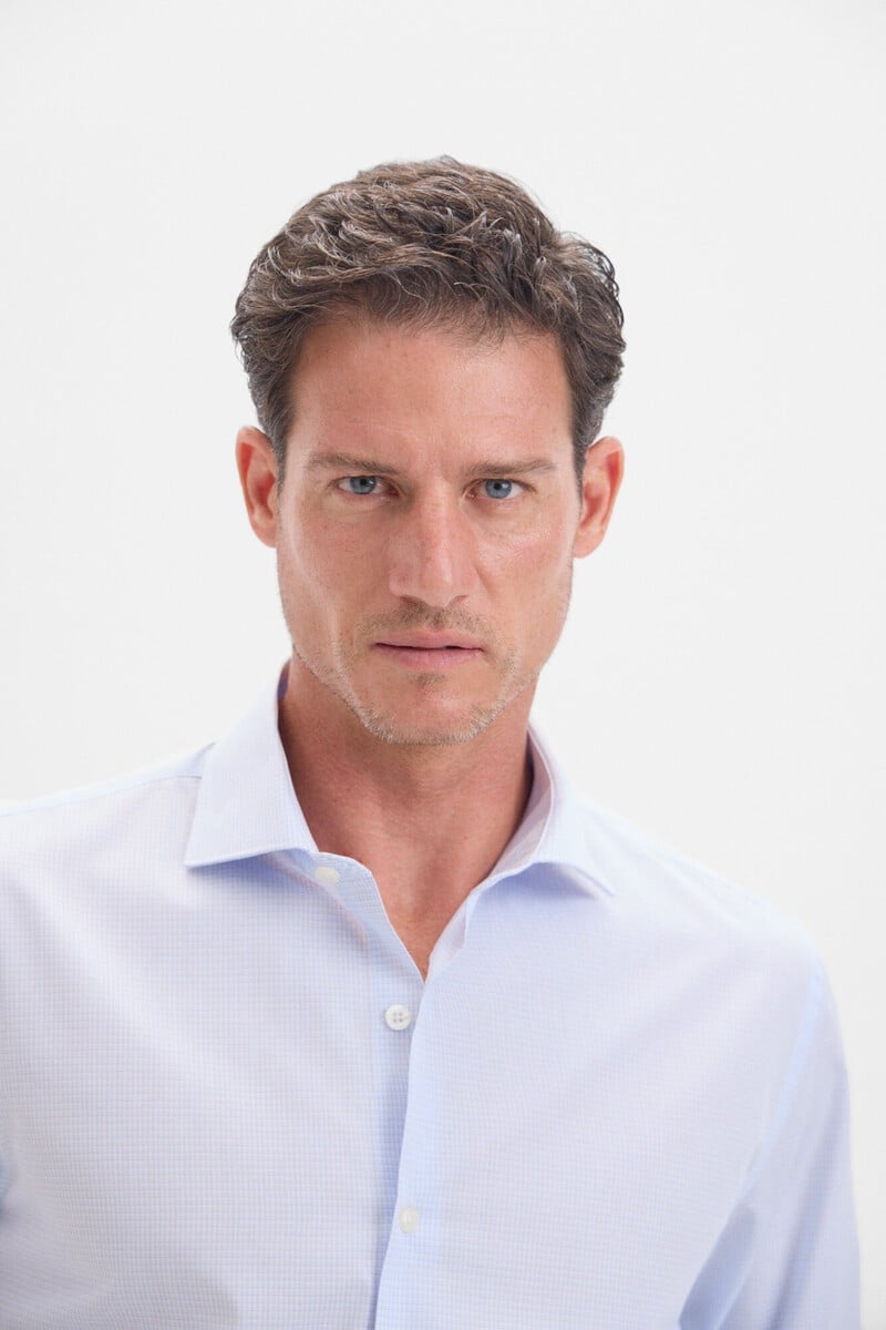 Pedro Del Hierro Camisa Vestir Cuadroso Fácil Plancha