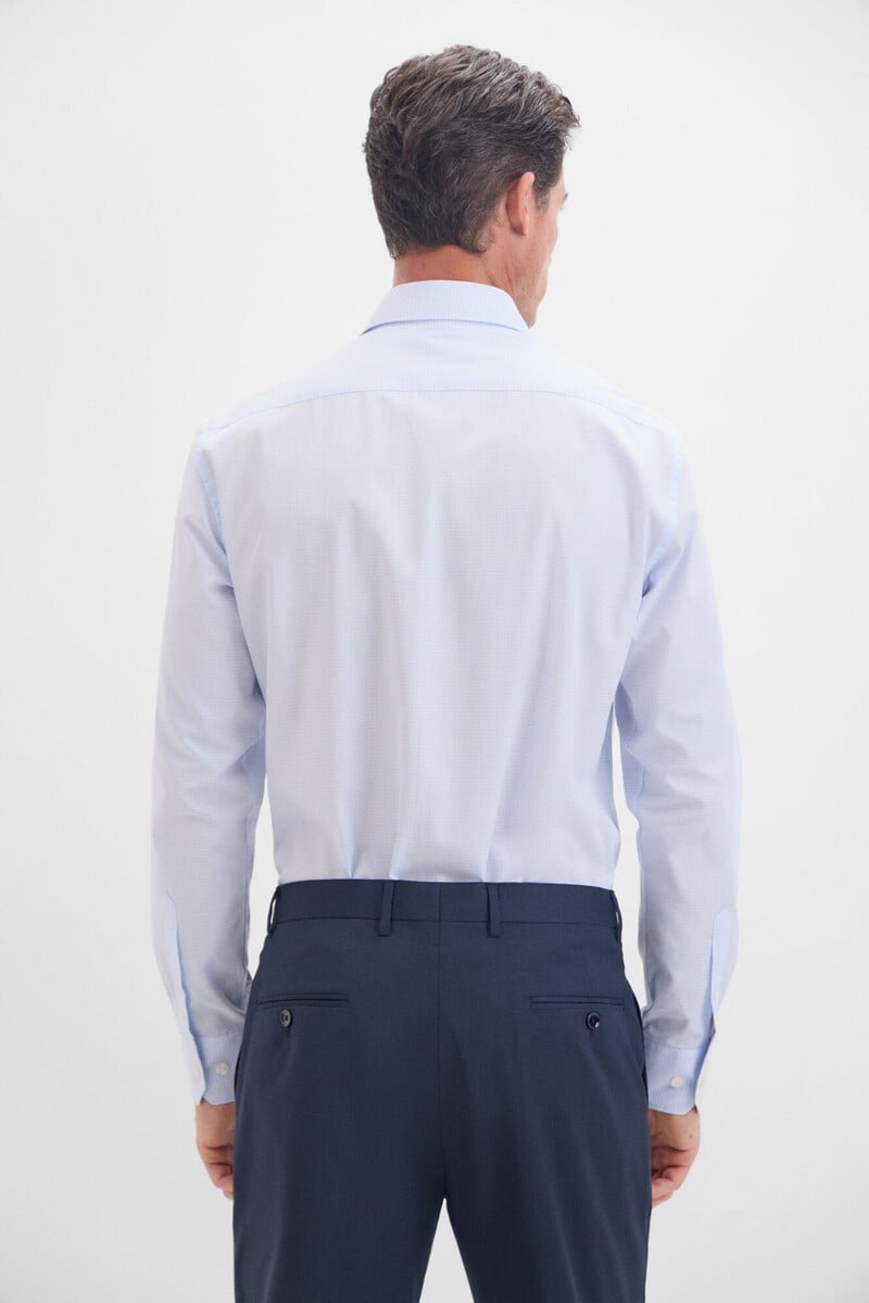 Pedro Del Hierro Camisa Vestir Cuadroso Fácil Plancha