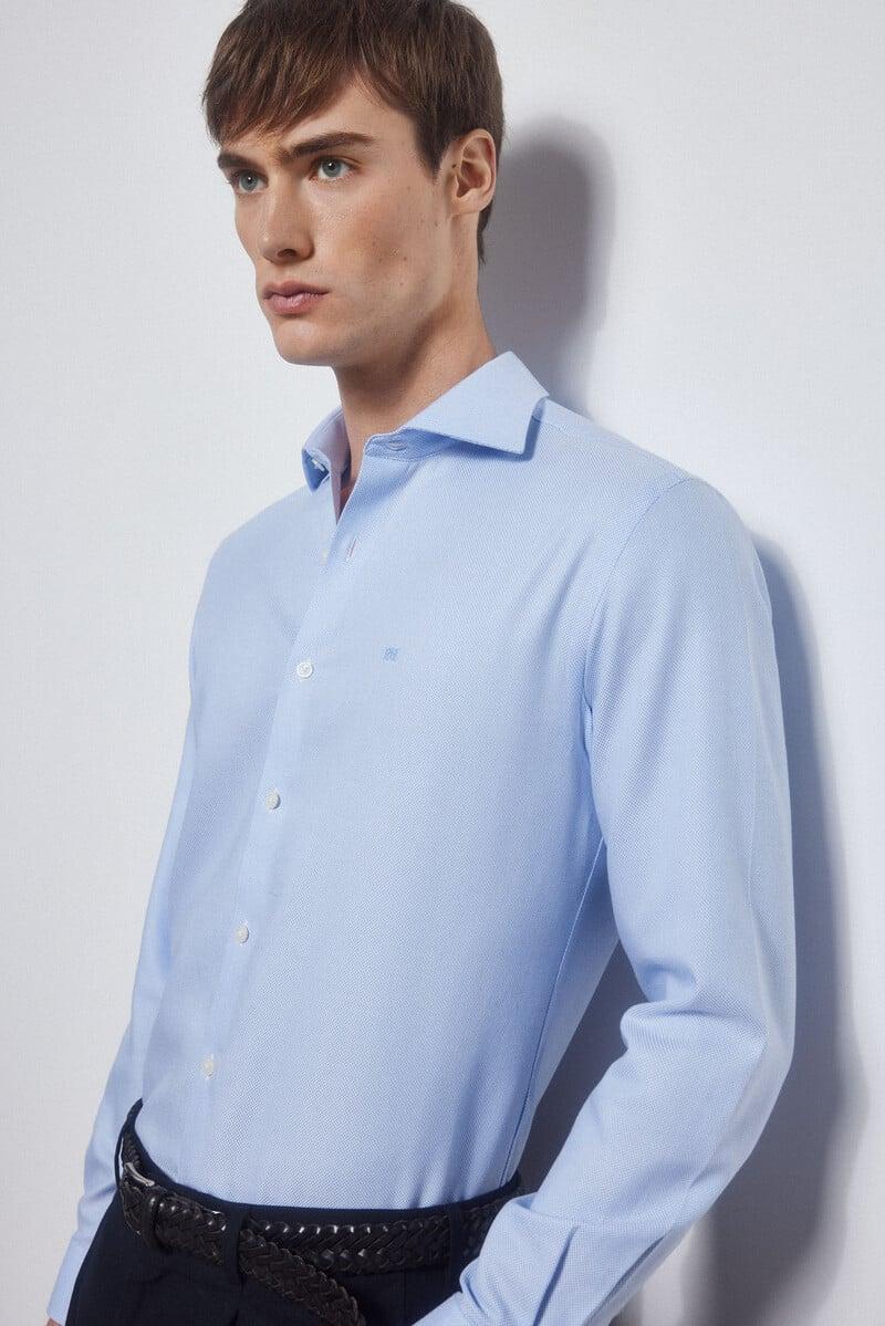 Pedro Del Hierro Camisa Vestir Lisa Non Iron + Antimanchas