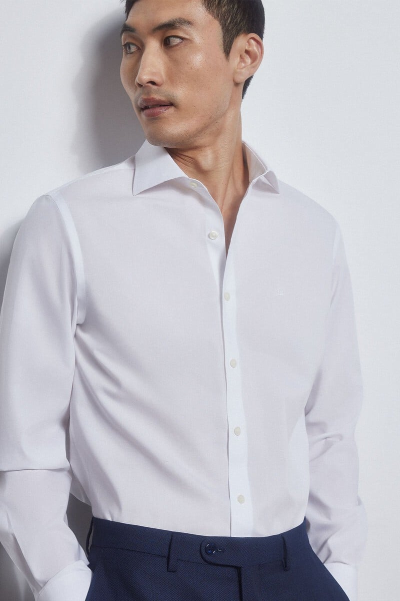 Pedro Del Hierro Camisa Vestir Lisa Non Iron + Antimanchas