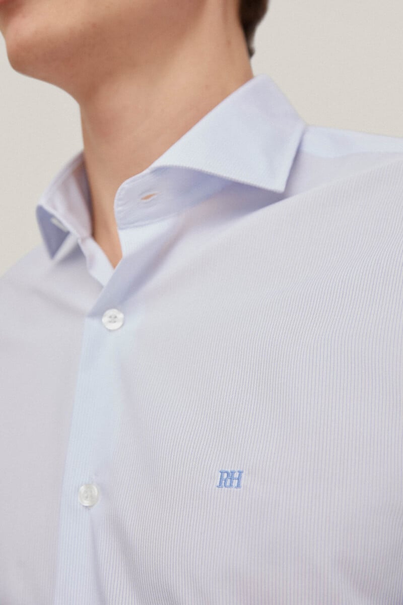 pedro del hierro Camisa vestir mil rayas non iron + antimanchas slim fit