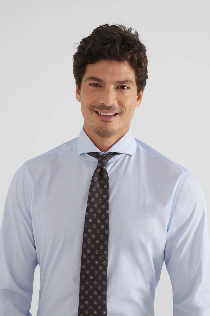 Pedro Del Hierro Camisa Vestir Mini Rayas Puño Simple